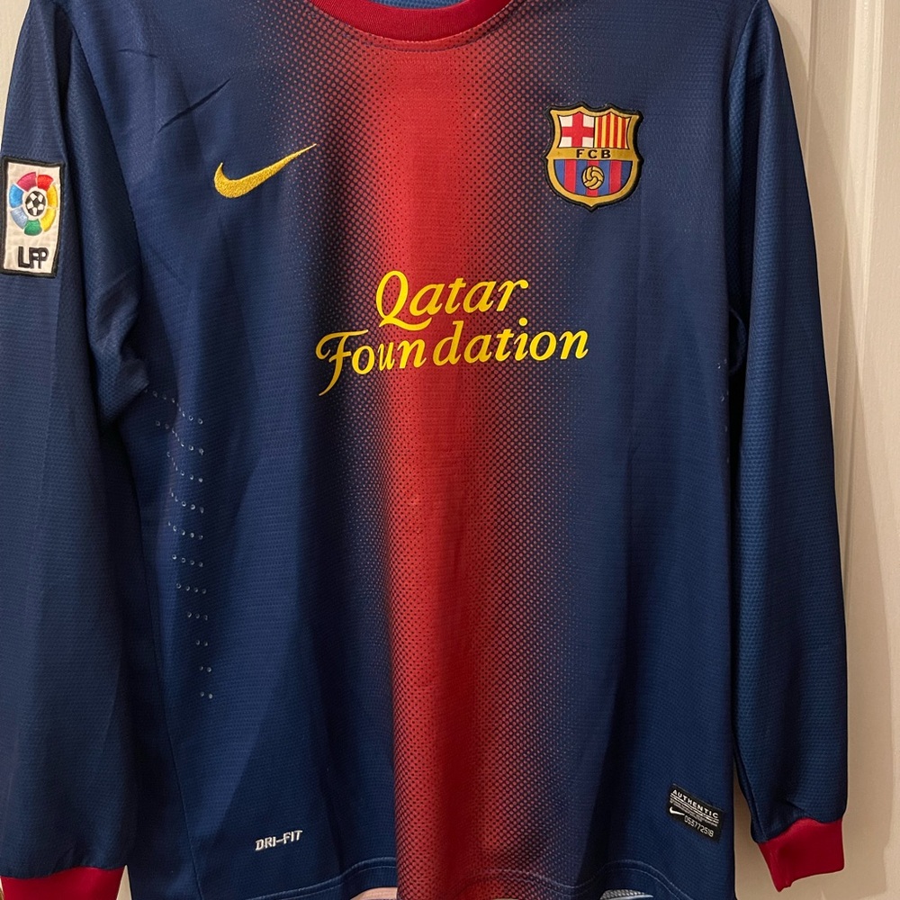 Nike Kids Lionel Messi 10 Barcelona Jersey - Blue and Red